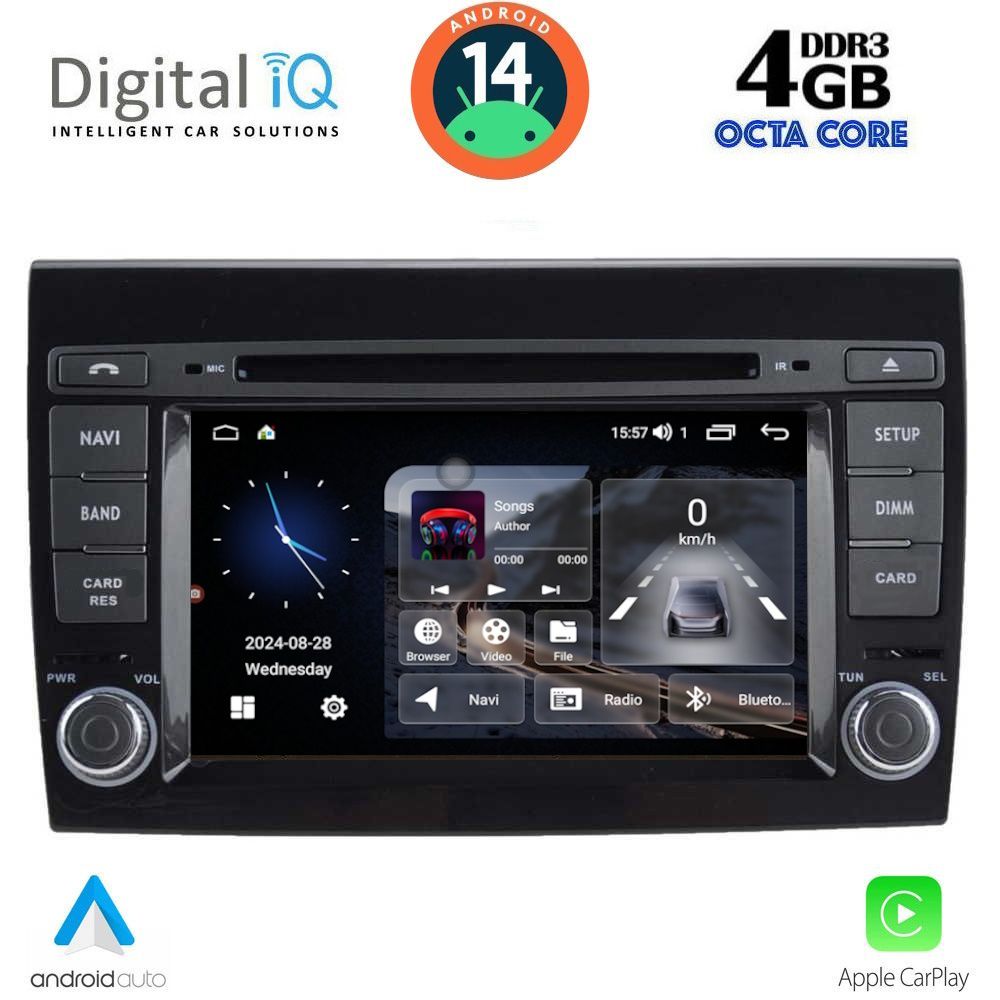 DIGITAL IQ MSG 497_CPA (7” DECK) MULTIMEDIA SYSTEM for FIAT BRAVO mod. 2007>