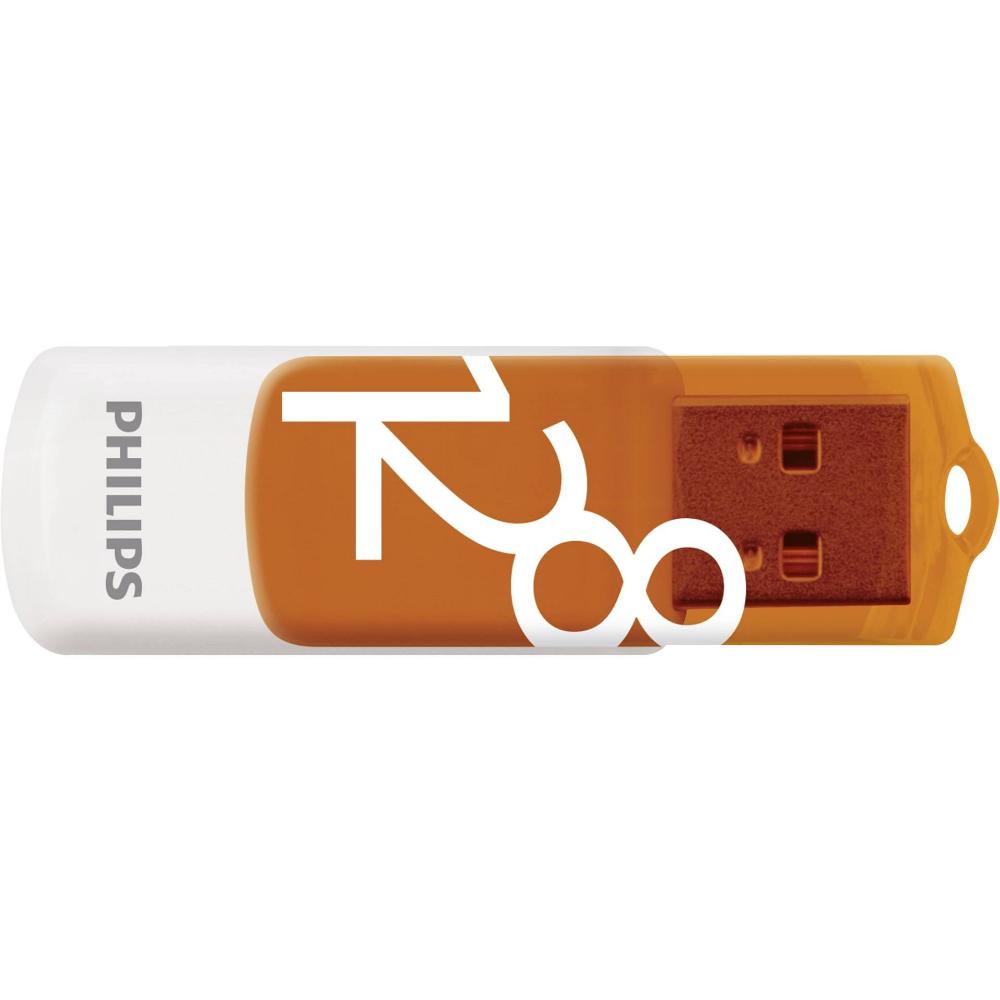 Philips Vivid 128GB USB 2.0 Stick Πορτοκαλί (FM12FD05B/00) (PHIFM12FD05B-00)