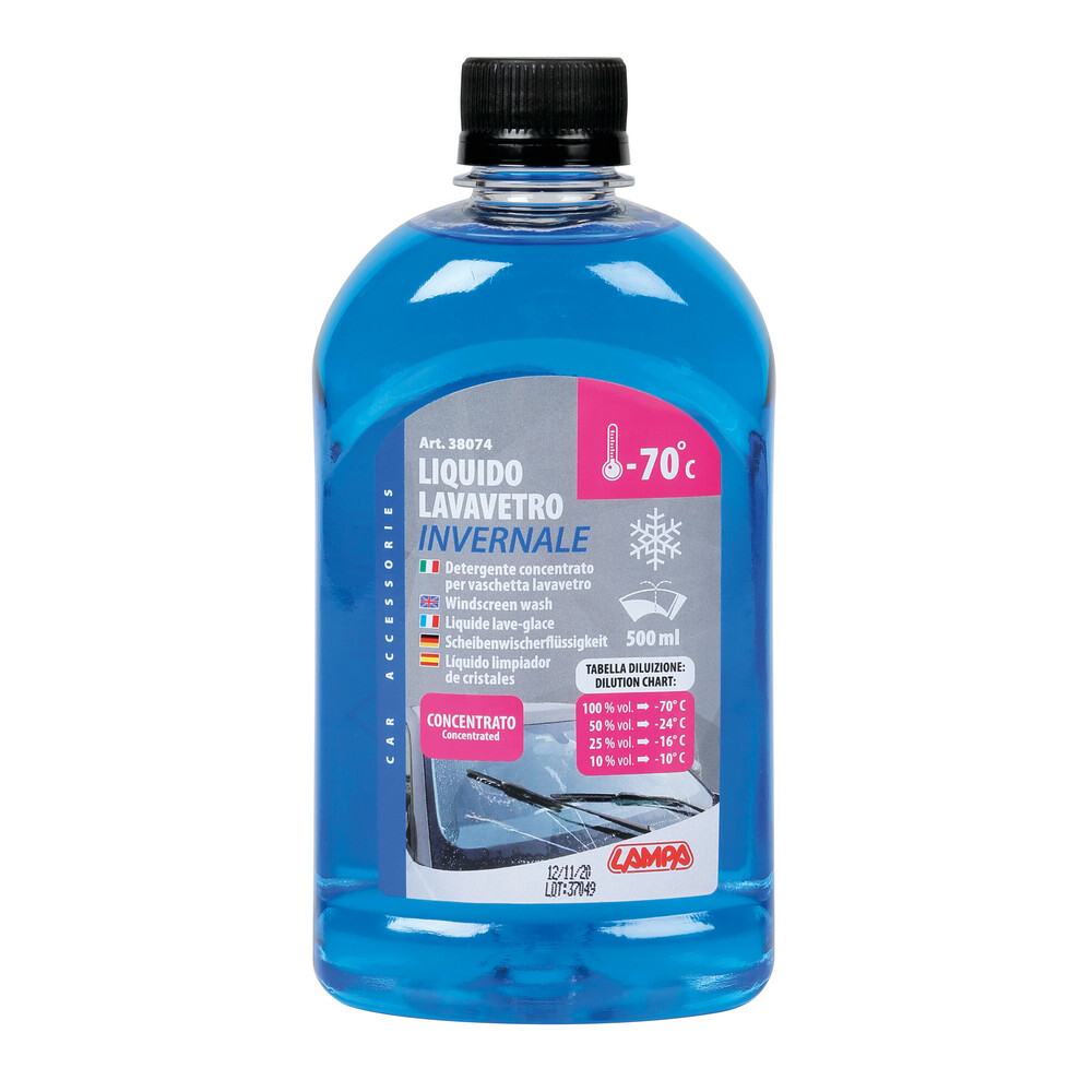 L3807.4 ΥΓΡΟ ΥΑΛΟΚΑΘΑΡΙΣΤΗΡΩΝ SCREEN-WASH INVERNALE -70°C 500ml LAMPA - 1 ΤΕΜ.