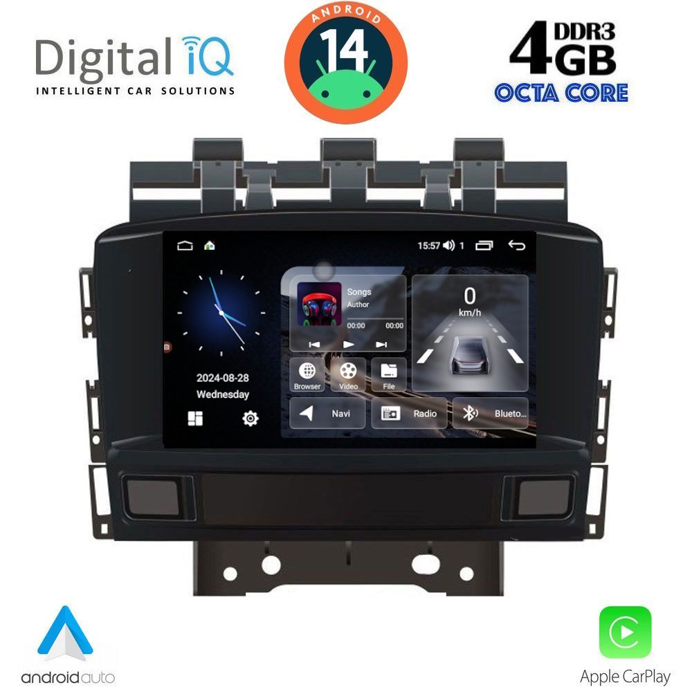 DIGITAL IQ MSG 472_CPA (7” DECK) MULTIMEDIA SYSTEM for OPEL ASTRA J mod. 2010-2016