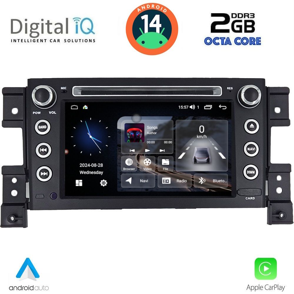 DIGITAL IQ MSF 354_CPA (7” DECK) MULTIMEDIA SYSTEM for SUZUKI GRAND VITARA mod. 2005-2015