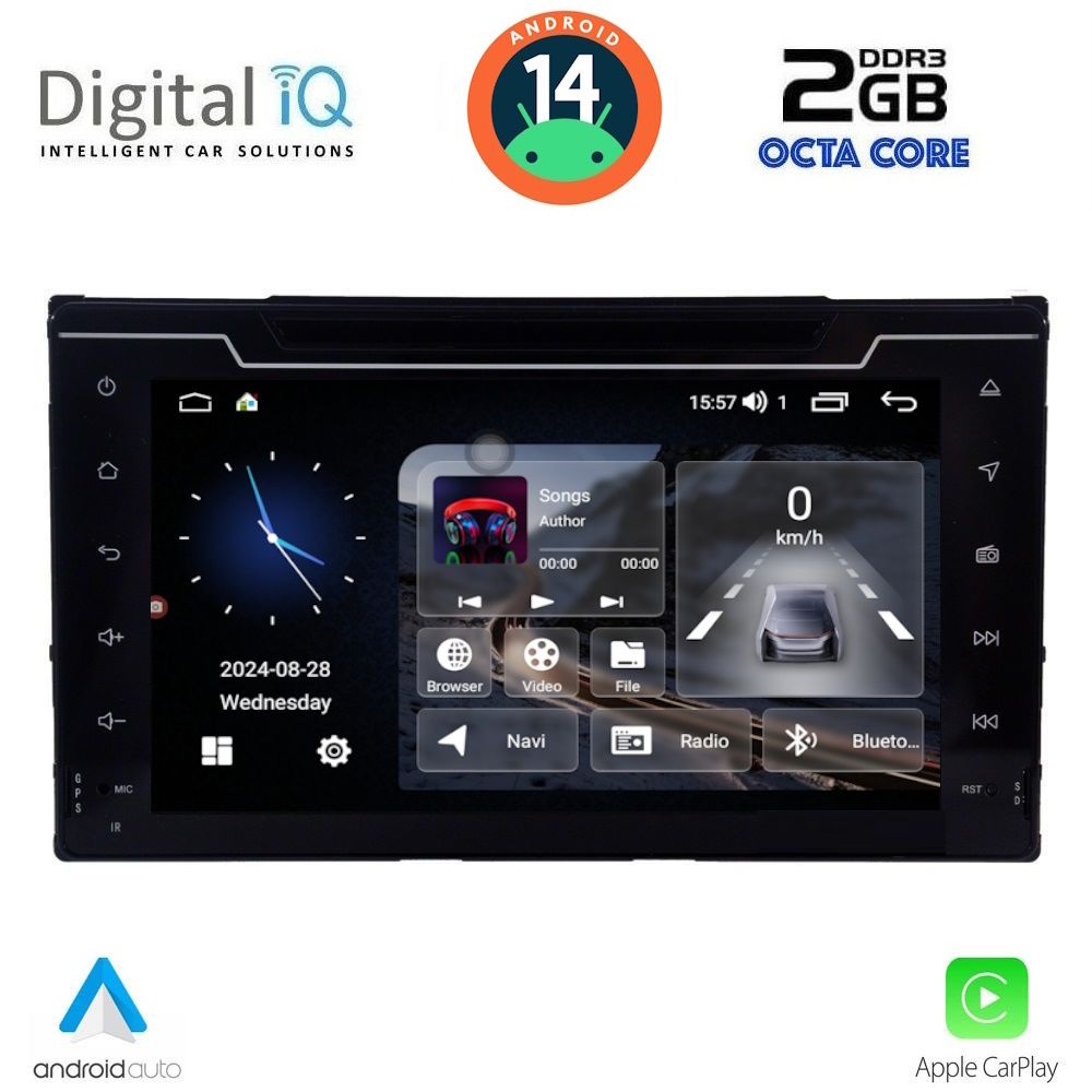 DIGITAL IQ MSF 313_CPA (7" DECK) MULTIMEDIA SYSTEM for TOYOTA AURIS mod. 2015> - COROLLA mod. 2017-2019