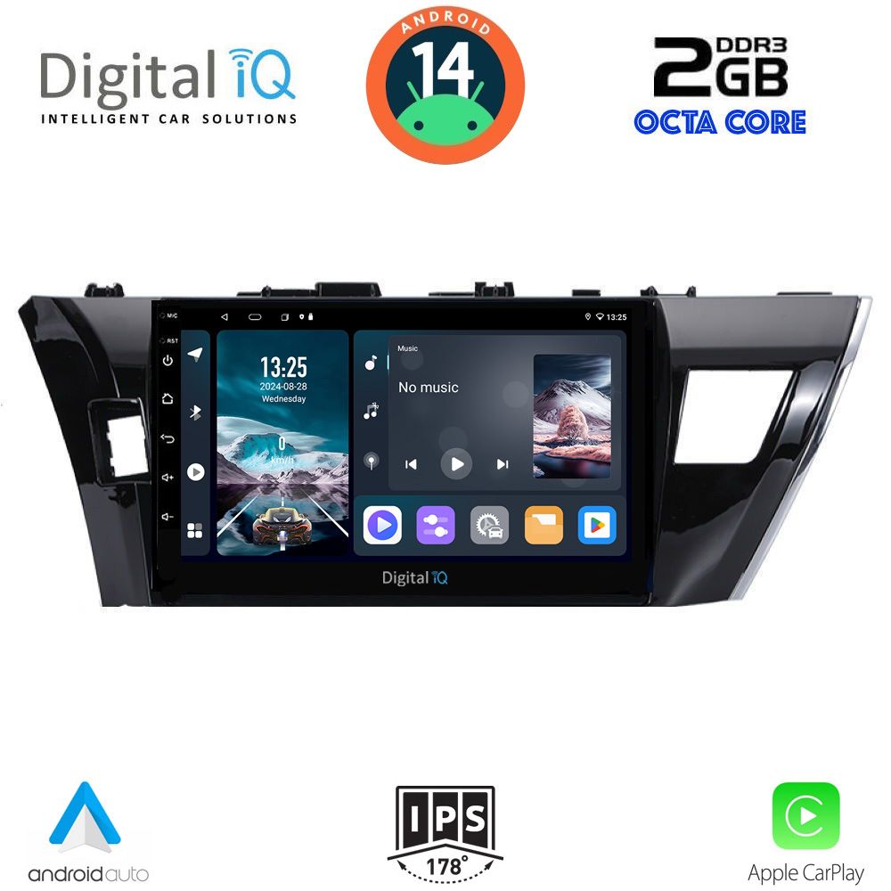 DIGITAL IQ RTG 4714_CPA (10inc) MULTIMEDIA TABLET for TOYOTA COROLLA mod. 2013-2016