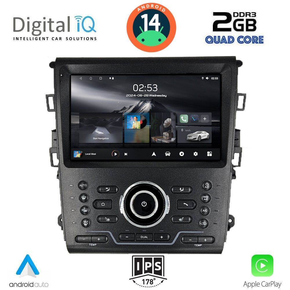 DIGITAL IQ RSB 1164_CPA CLIMA (9inc) MULTIMEDIA TABLET for FORD MONDEO mod. 2014&gt;