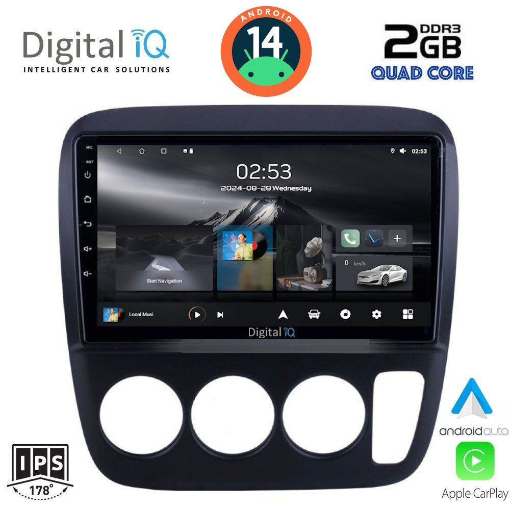 DIGITAL IQ RSB 1196_CPA A/C (9inc) MULTIMEDIA TABLET for HONDA CRV mod. 1996-2006