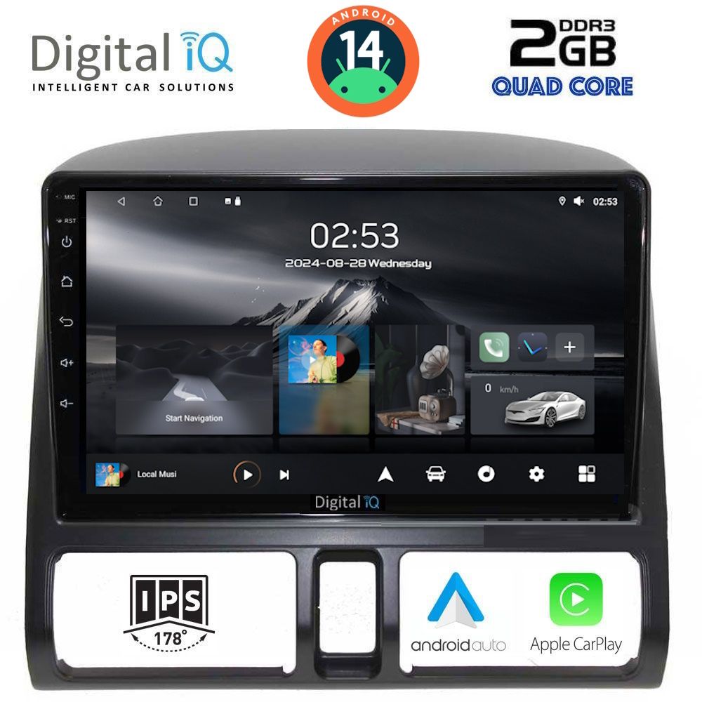 DIGITAL IQ RSB 1196_CPA CLIMA (9inc) MULTIMEDIA TABLET for HONDA CRV mod. 1996-2006