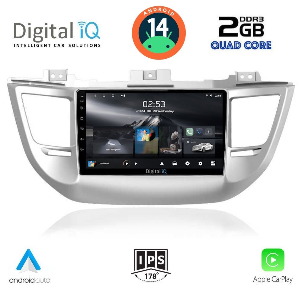 DIGITAL IQ RSB 1243_CPA (9inc) MULTIMEDIA TABLET for HYUNDAI TUSCON mod. 2015-2019