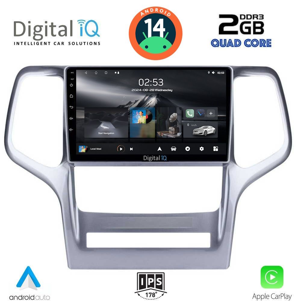 DIGITAL IQ RSB 1282_CPA (9inc) MULTIMEDIA TABLET for JEEP GRAND CHEROKEE mod. 2011-2014