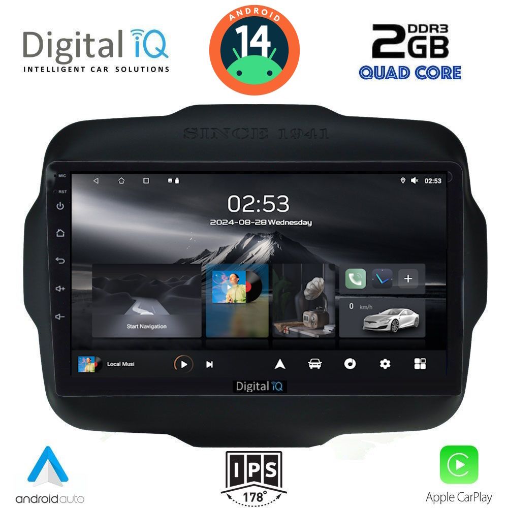 DIGITAL IQ RSB 1290_CPA (9inc) MULTIMEDIA TABLET for JEEP RENEGADE mod. 2014&gt;