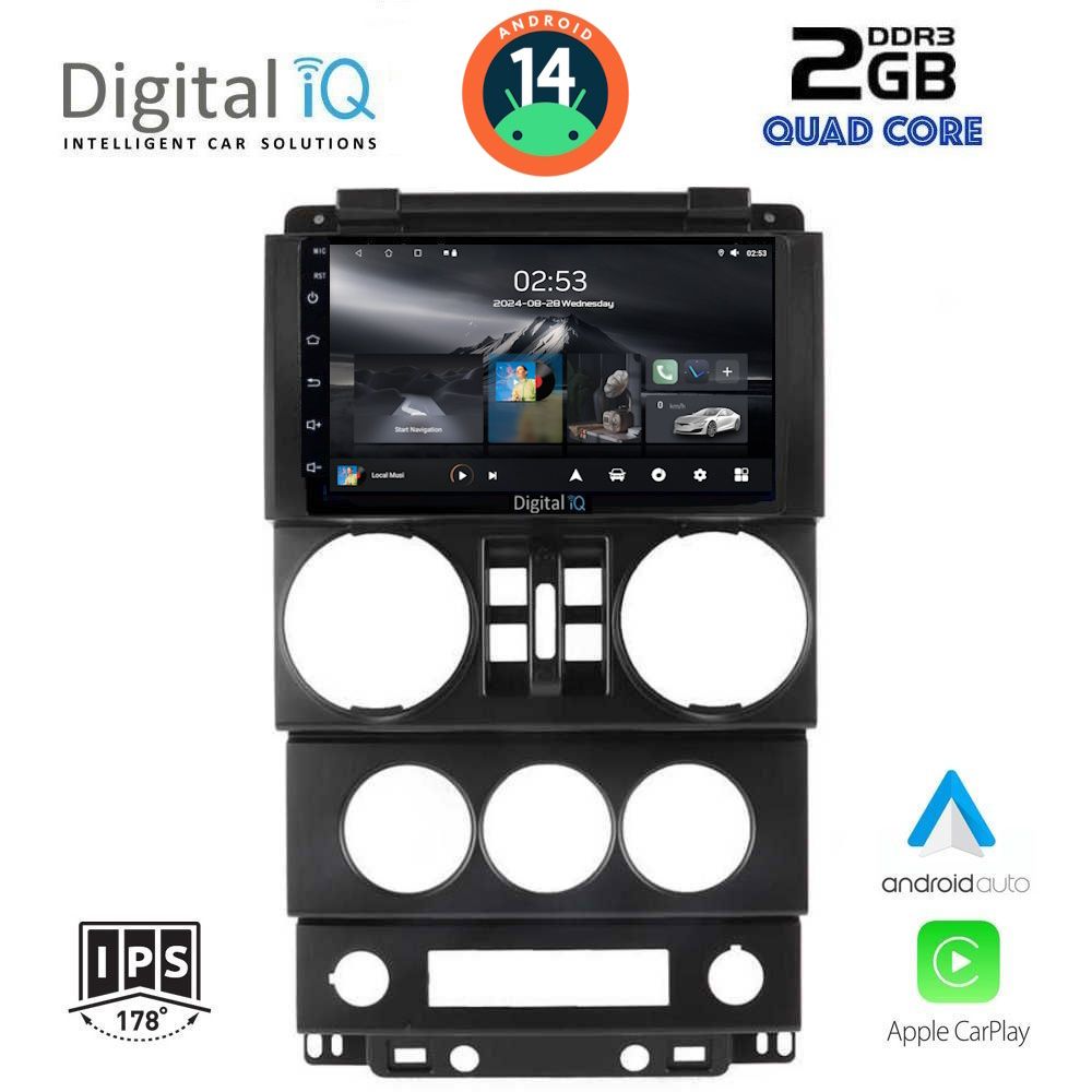 DIGITAL IQ RSB 1294_CPA (9inc) MULTIMEDIA TABLET for JEEP WRANGLER mod. 2006-2011