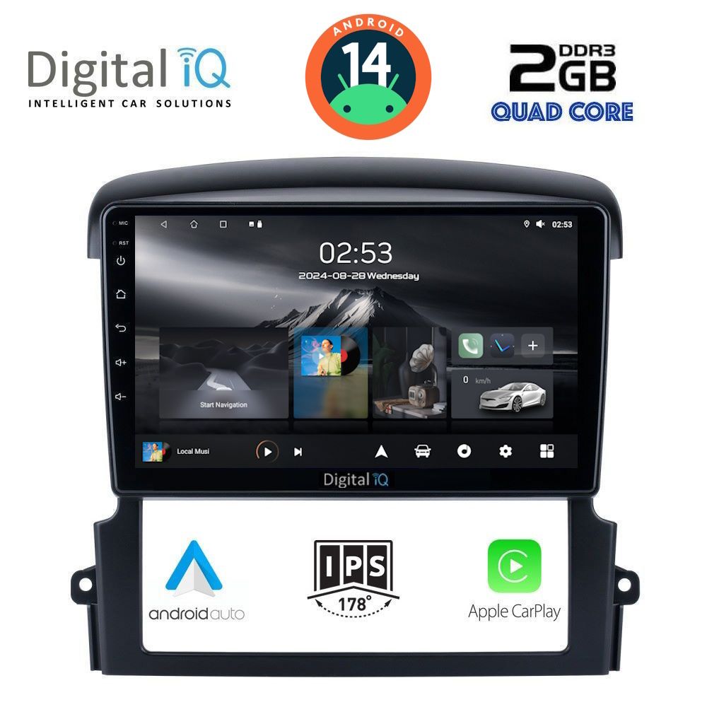 DIGITAL IQ RSB 1317_CPA (9inc) MUTIMEDIA MULTIMEDIA TABLET for KIA SORENTO mod. 2006-2009