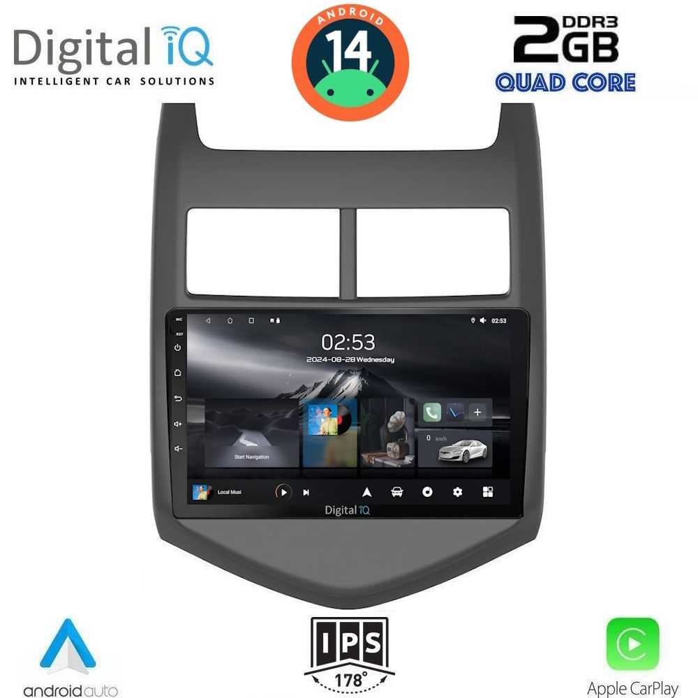 DIGITAL IQ RSB 1074_CPA (9inc) MULTIMEDIA TABLET for CHEVROLET AVEO mod. 2011-2014