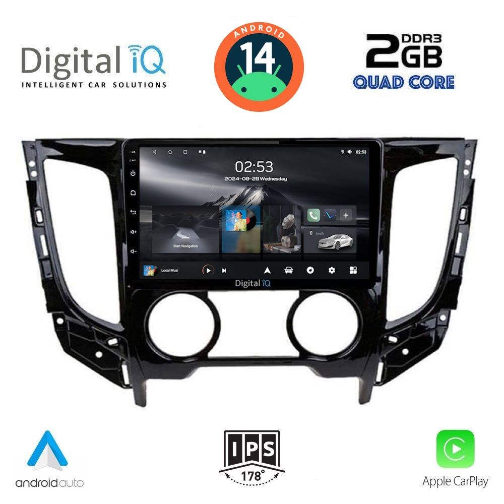 DIGITAL IQ RSB 1437_CPA A/C (9inc) MULTIMEDIA TABLET for MITSUBISHI L200 mod. 2015&gt; με A/C