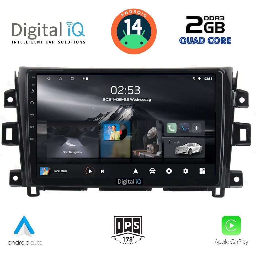 DIGITAL IQ RSB 1455_CPA (9inc) MULTIMEDIA TABLET for NISSAN NAVARA mod. 2016&gt;