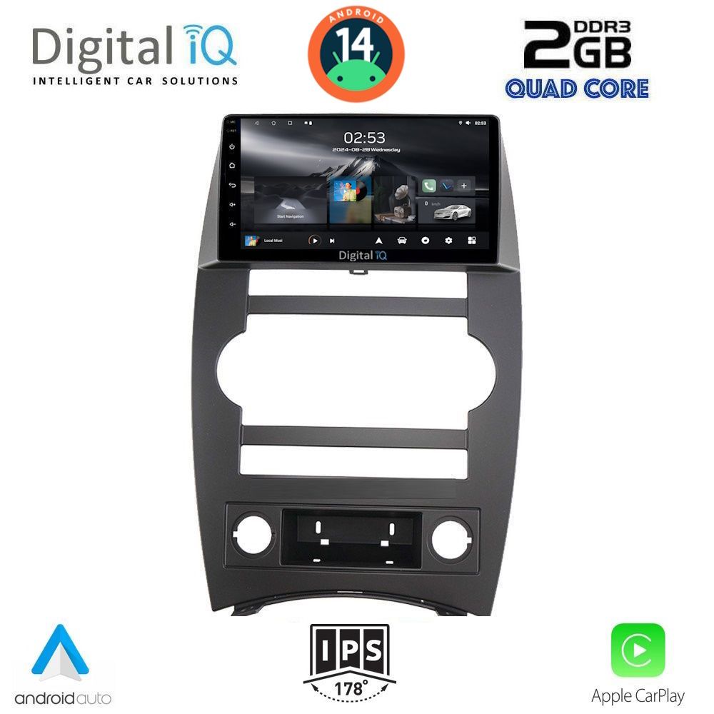 DIGITAL IQ RSB 1274_CPA (9inc) MULTIMEDIA TABLET for JEEP COMMANDER mod. 2007-2009