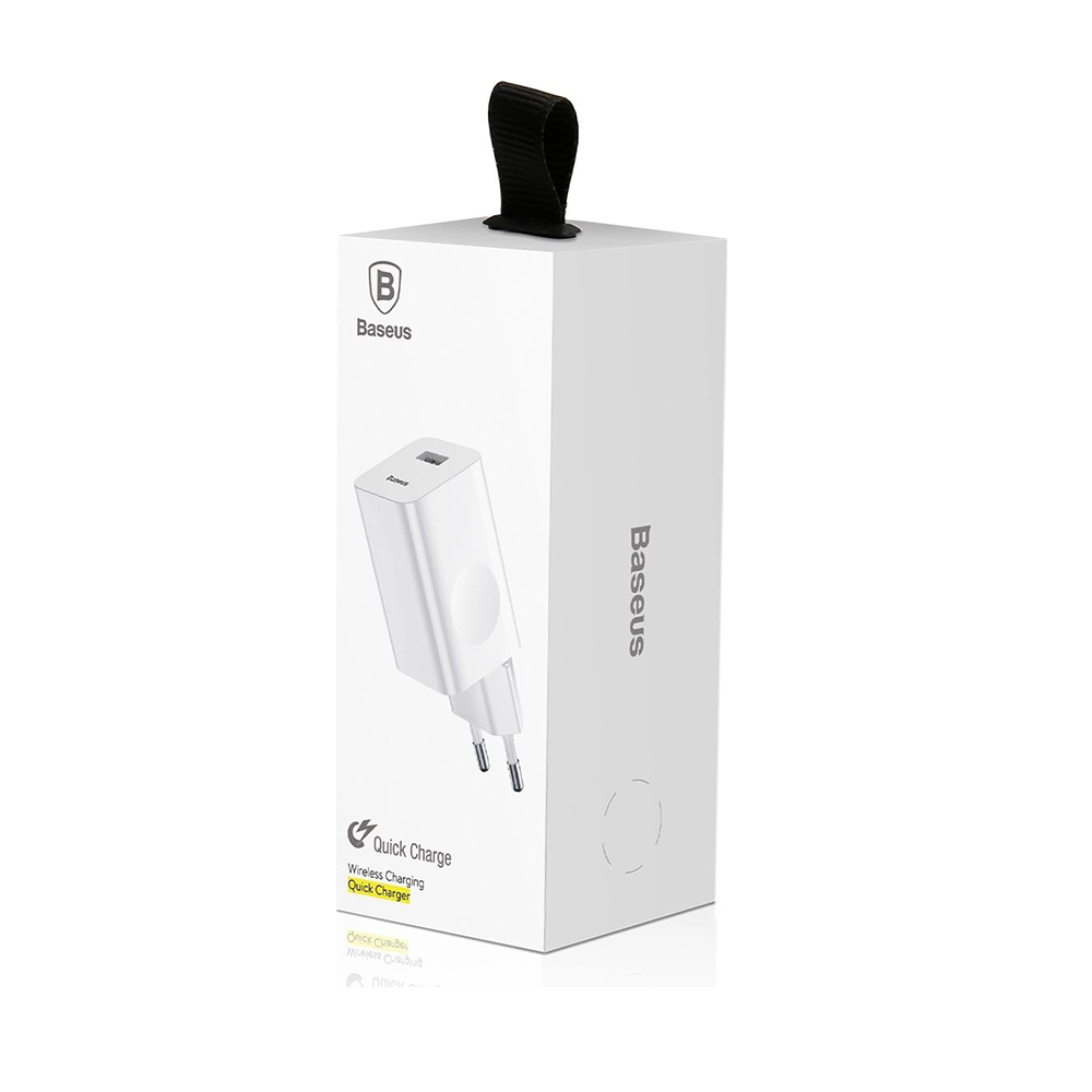 Baseus Travel Charger Quick Charger White EU (CCALL-BX02) (BASCCALL-BX02)