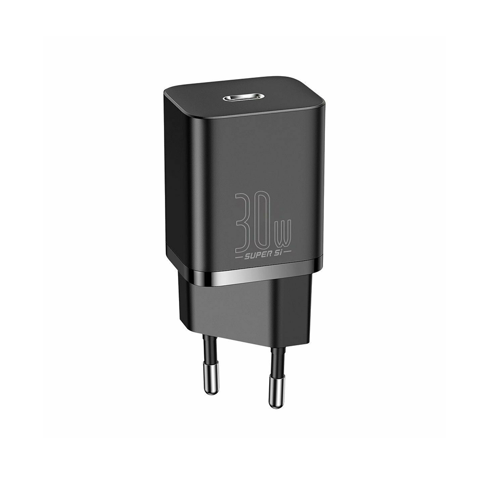 Baseus Travel Charger Super Si 1C Quick Charger PD 30W EU Black (CCSUP-J01) (BASCCSUP-J01)