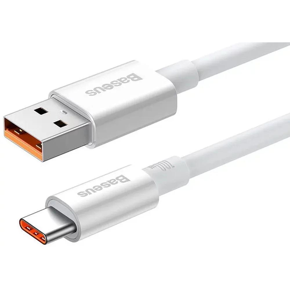 Baseus Superior USB 2.0 Cable USB-C male - USB-A male 100W Λευκό 1m (P10320102214-01) (BASP10320102214-01)