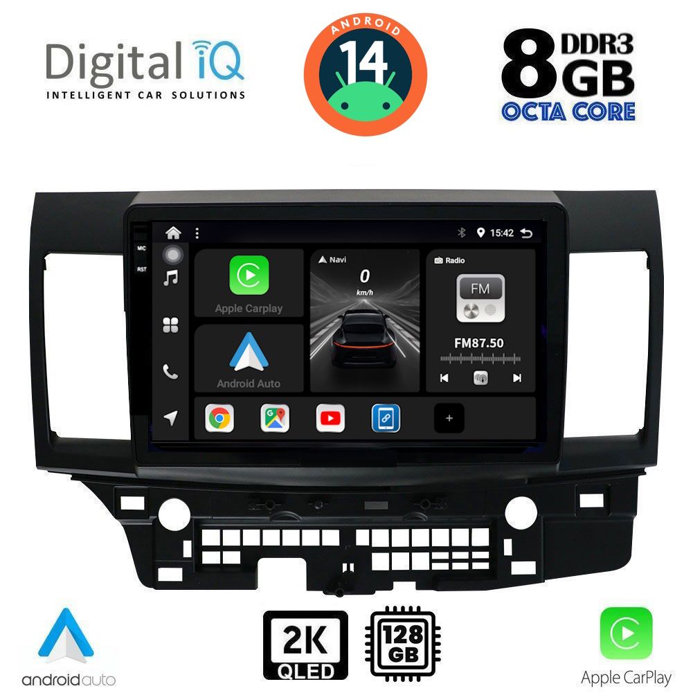 DIGITAL IQ BXF 8434_CPAA (10inc) MULTIMEDIA TABLET for MITSUBISHI LANCER mod. 2008&gt;