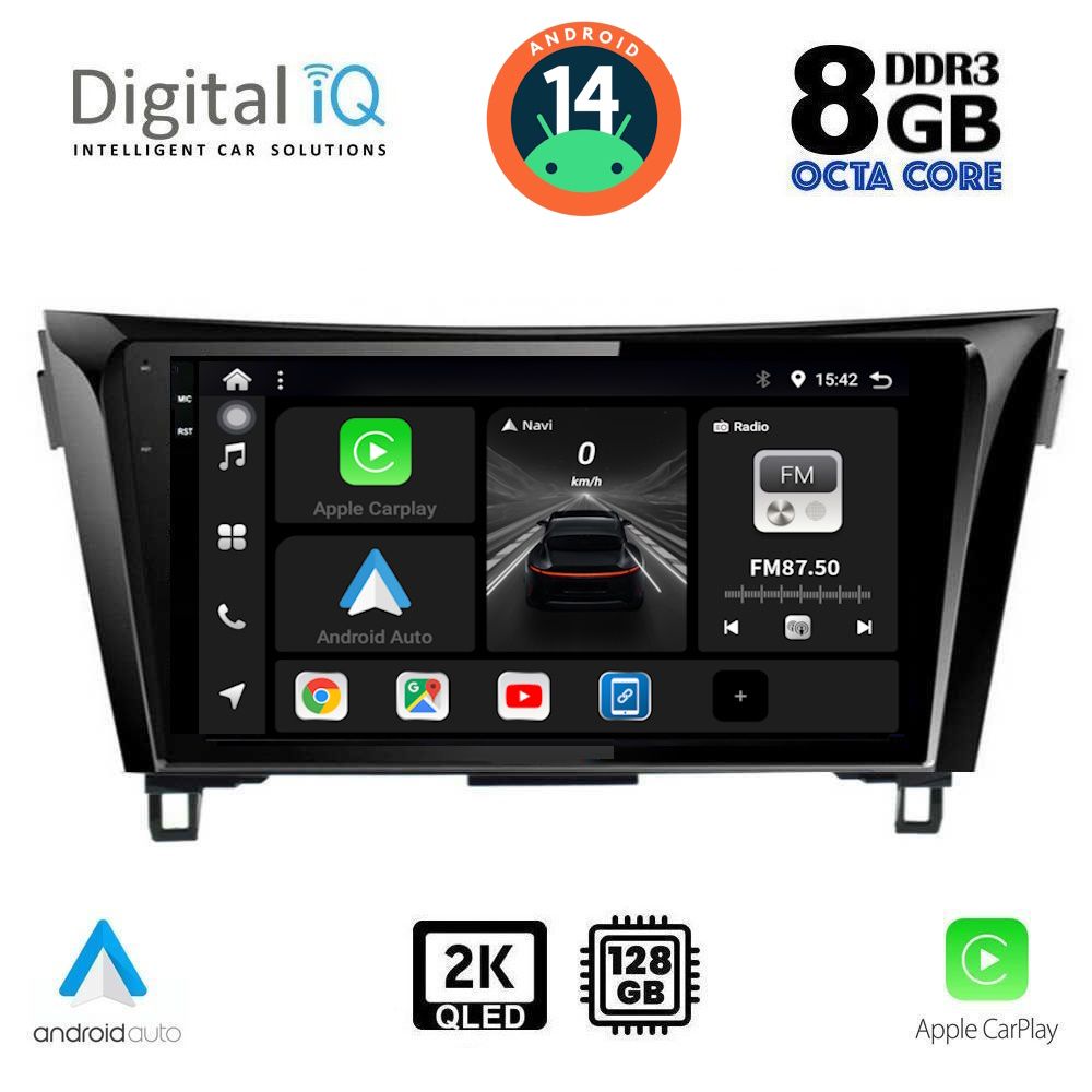 DIGITAL IQ BXF 8468_CPAA (10inc) MULTIMEDIA TABLET for NISSAN QASHQAI - XTRAIL mod. 2014-2021