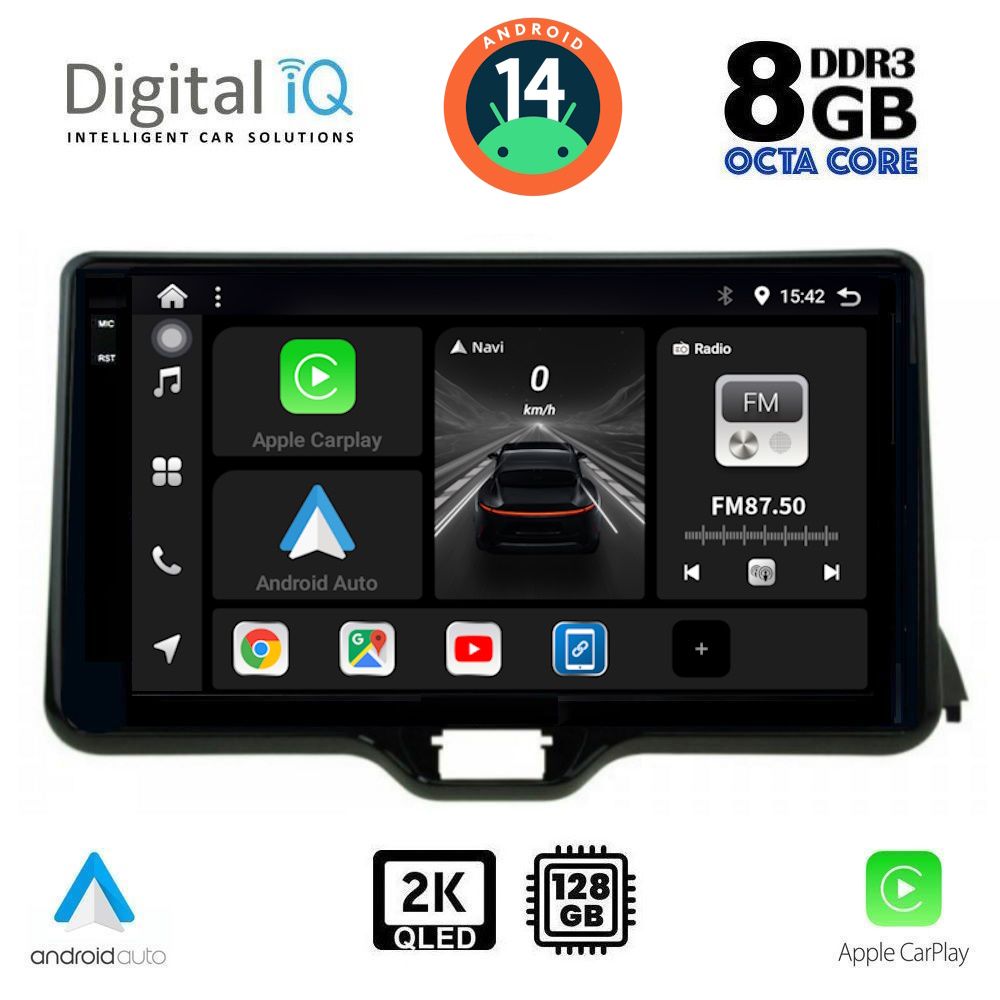 DIGITAL IQ BXF 8738_CPAA (10inc) MULTIMEDIA TABLET for TOYOTA YARIS mod. 2020&gt;