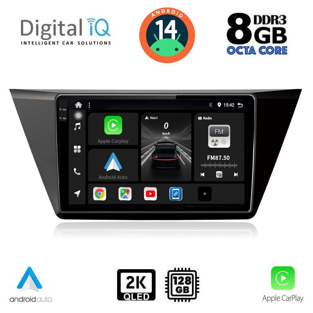 DIGITAL IQ BXF 8769_CPAA (10inc) MULTIMEDIA TABLET for VW TOURAN mod. 2016&gt;