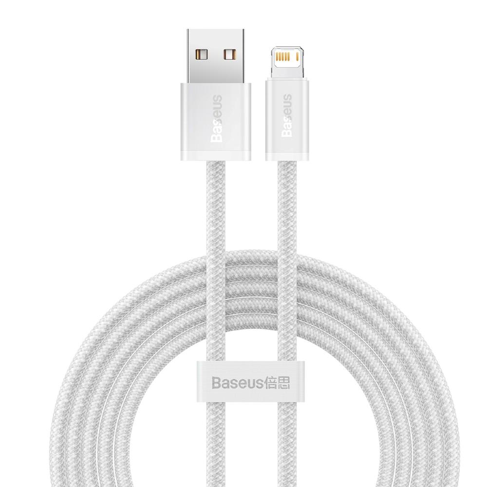 Baseus Dynamic Braided USB to Lightning Cable Λευκό 1m (CALD000402) (BASCALD000402)