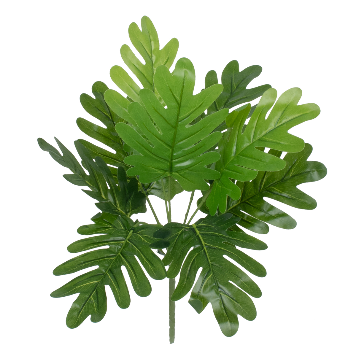 GloboStar® TREE PHILODENDRON 78299 Τεχνητό Φυτό Φιλόδεντρο - Μπουκέτο Διακοσμητικών Φυτών - Κλαδιών με Φύλλωμα Πράσινο Υ40cm