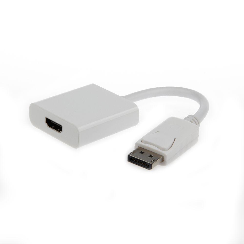 Gembird Μετατροπέας DisplayPort male σε HDMI female Λευκό (A-DPM-HDMIF-002-W) (GEMA-DPM-HDMIF-002-W)