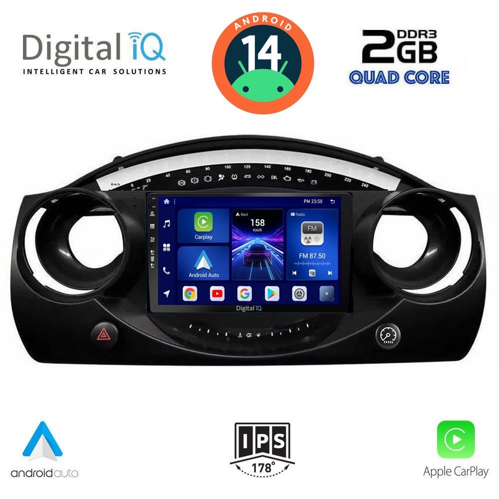 DIGITAL IQ BXC 3063_CPAA (9inc) MULTIMEDIA TABLET for MINI COOPER (R50-R52-R53) mod. 2000-2006