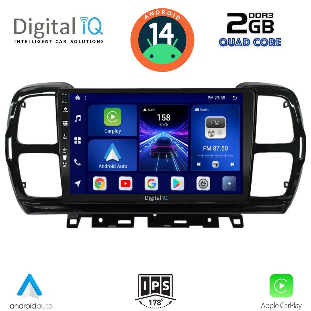 DIGITAL IQ BXC 3088_CPAA (9inc) MULTIMEDIA TABLET for CITROEN C5 AIRCROSS mod. 2017-2021