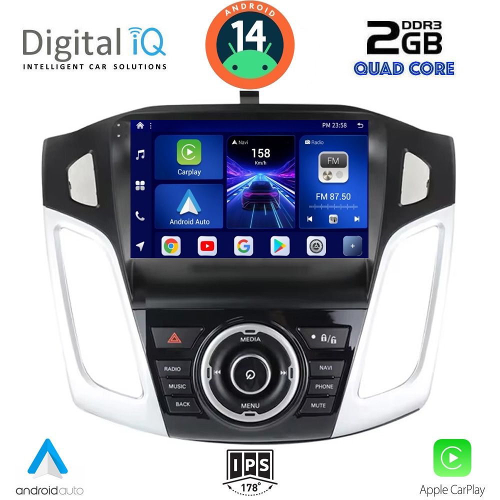 DIGITAL IQ BXC 3157_CPAA (9inc) MULTIMEDIA TABLET for FORD FOCUS mod. 2011-2018