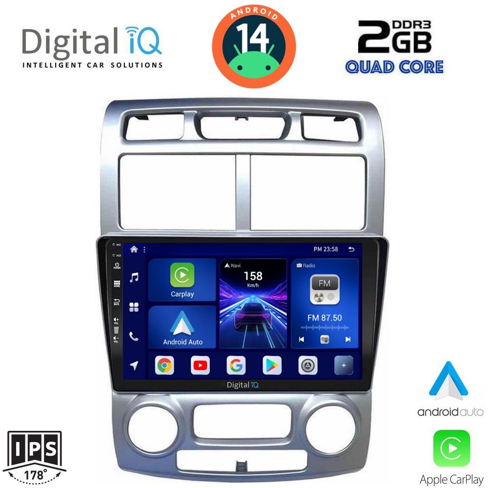 DIGITAL IQ BXC 3324_CPAA (CLIMA) (9inc) MULTIMEDIA TABLET for KIA SPORTAGE mod. 2004-2010