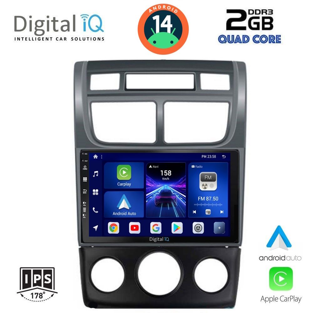 DIGITAL IQ BXC 3324_CPAA (A/C) (9inc) MULTIMEDIA TABLET for KIA SPORTAGE mod. 2004-2010