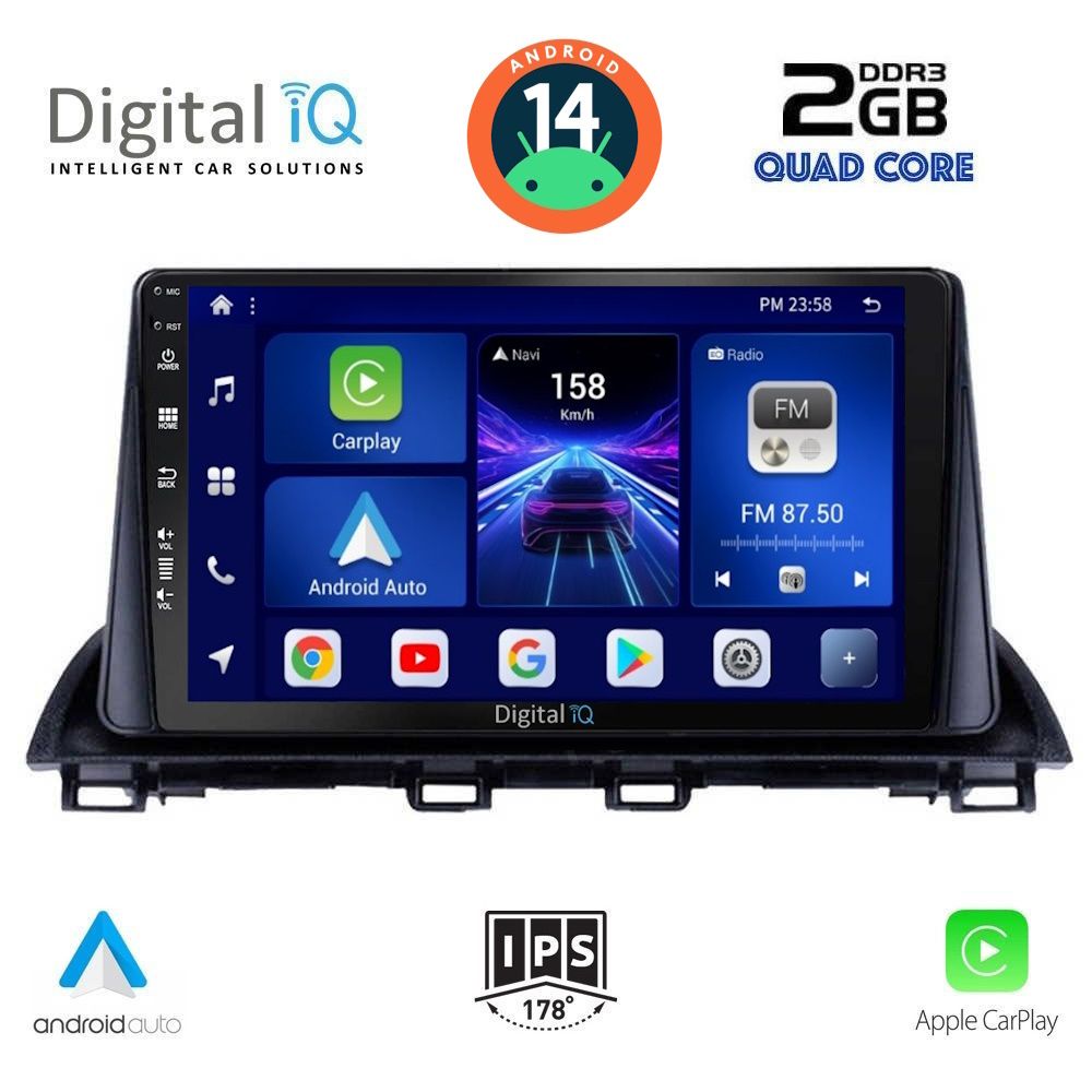 DIGITAL IQ BXC 3367_CPAA (9inc) MULTIMEDIA TABLET for MAZDA 3 mod. 2014&gt;