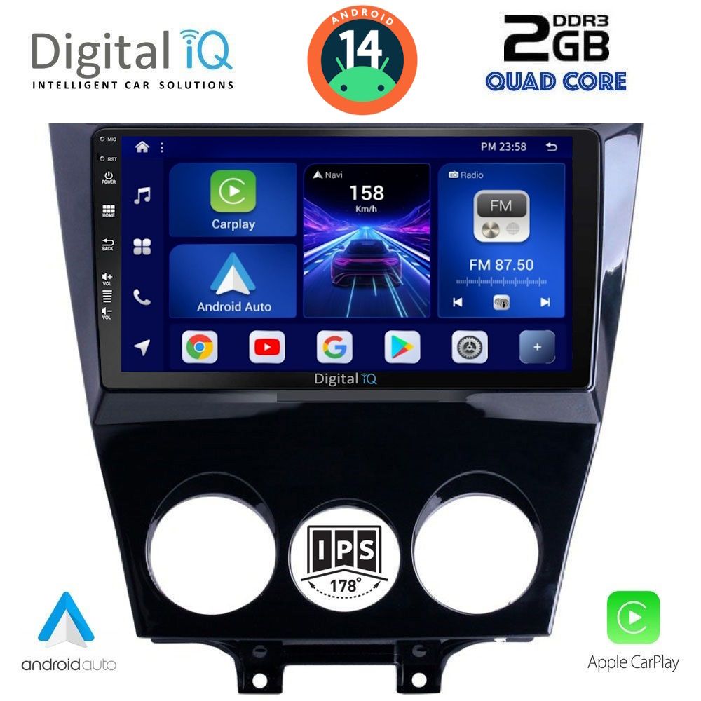 DIGITAL IQ BXC 3395_CPAA (9inc) MULTIMEDIA TABLET for MAZDA RX8 mod. 2008&gt;