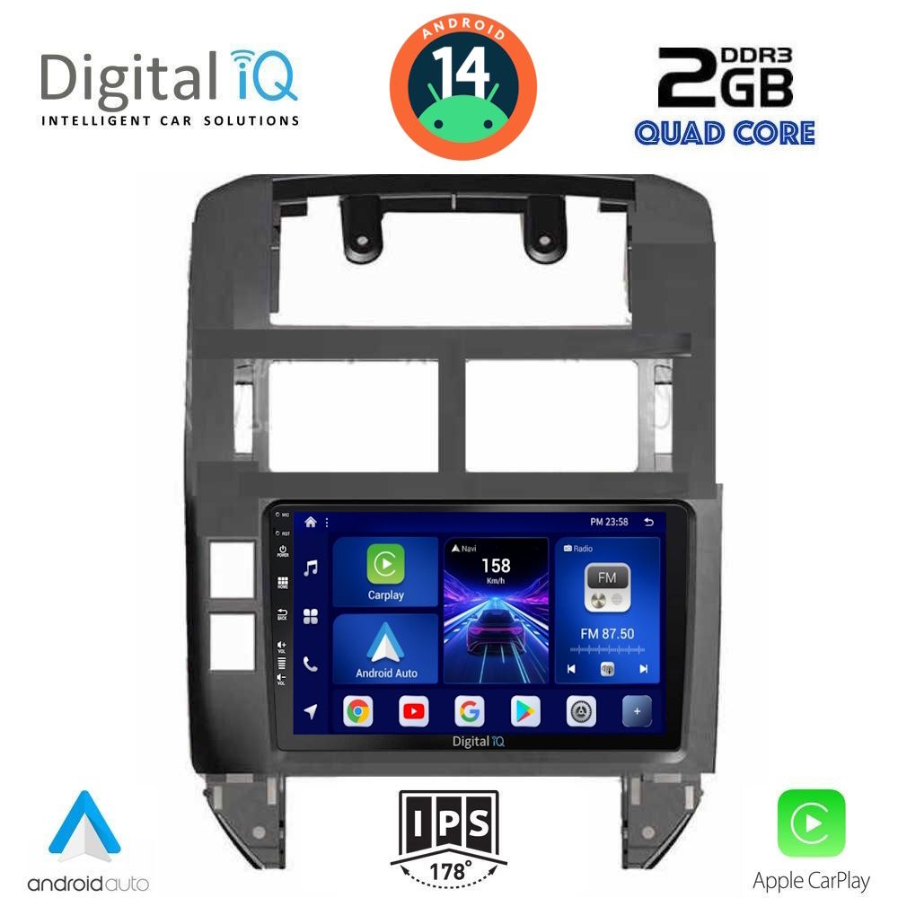 DIGITAL IQ BXC 3755_CPAA (9inc) MULTIMEDIA TABLET for VW POLO mod. 2002-2009