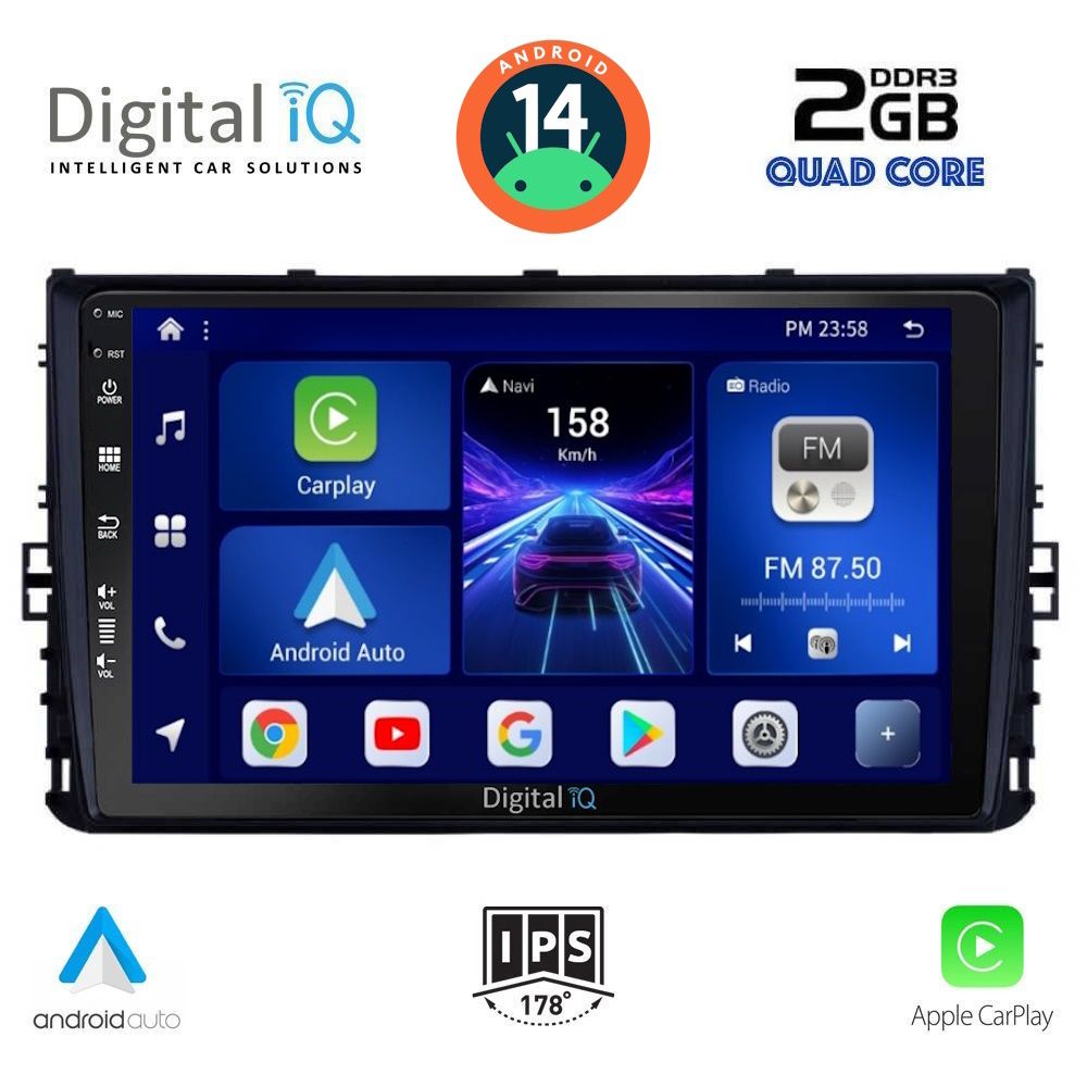 DIGITAL IQ BXC 3758_CPAA (9inc) MULTIMEDIA TABLET for VW POLO – TROC – TCROSS mod. 2017&gt;