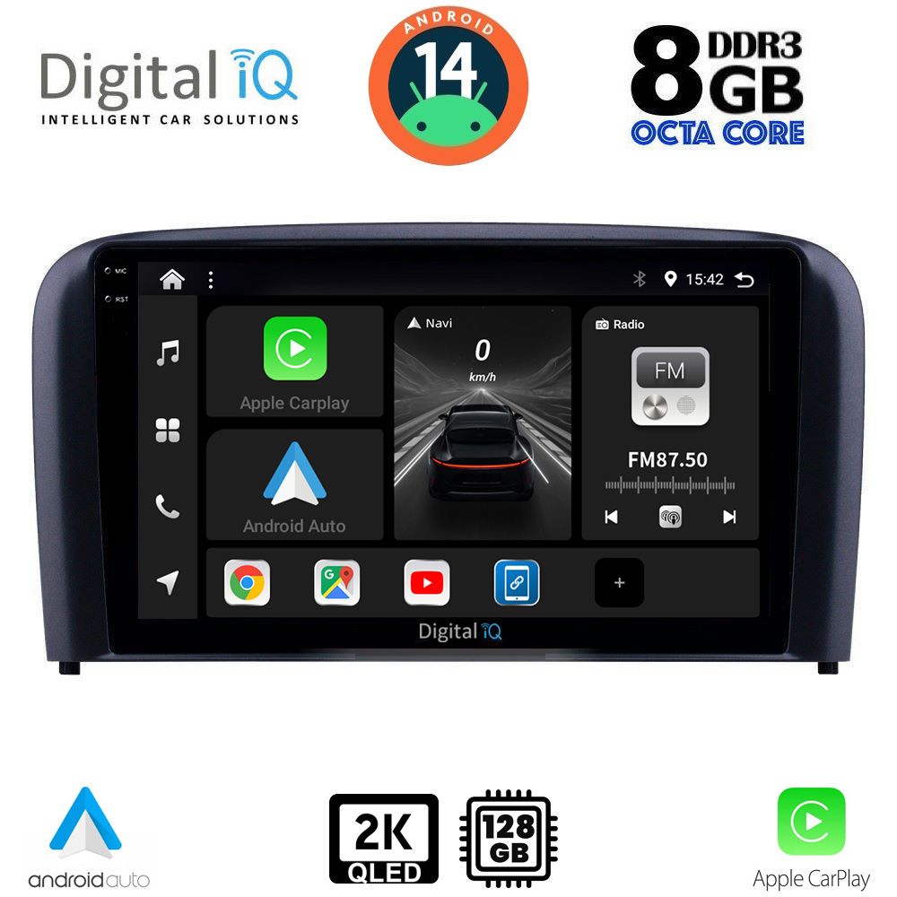 DIGITAL IQ BXF 8786_CPAA (9inc) MULTIMEDIA TABLET for VOLVO S80 mod. 1998-2006