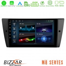 Bizzar m8 Series bmw 3 Series 2006-2011 8core Android12 4+32gb Navigation Multimedia Tablet 9&quot; u-m8-Bm0751