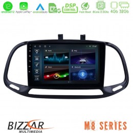 Bizzar m8 Series Fiat Doblo 2015-2022 8core Android12 4+32gb Navigation Multimedia Tablet 9&quot; u-m8-Ft0909