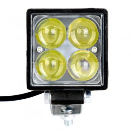 Autoline ΠΡΟΒΟΛΕΑΣ LED ΤΕΤΡΑΓΩΝΟΣ 12W 4D 10-30V ΛΕΥΚΟ ΦΩΣ