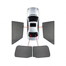 PVC.VW-GOLF-3-G . VW GOLF 7 3D 2013+ ΚΟΥΡΤΙΝΑΚΙΑ ΜΑΡΚΕ CAR SHADES - 4 ΤΕΜ.