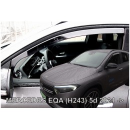 ΑΝΕΜ.SET23636 ΑΝΕΜΟΘΡΑΥΣΤΕΣ ΓΙΑ MERCEDES EQA H243 5D 2021+ ΣΕΤ ΑΥΤΟΚΙΝΗΤΟΥ ΑΠΟ ΕΥΚΑΜΠΤΟ ΦΙΜΕ ΠΛΑΣΤΙΚΟ HEKO - 4 ΤΕΜ.