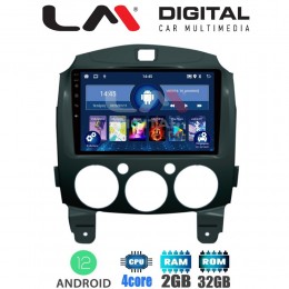 LM Digital - LM ZL4430 GPS Οθόνη OEM Multimedia Αυτοκινήτου για MAZDA 2 2007>2014 (BT/GPS/WIFI)
