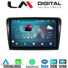 LM Digital - LM ZR8982 GPS Οθόνη OEM Multimedia Αυτοκινήτου για SK SUPERB 2008>2015 (CarPlay/AndroidAuto/BT/GPS/WIFI/GPRS)