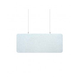 Audiodesigner ECOBAFFLE Rectangle Ηχοαπορροφητικά Πάνελ Οροφής 40x120x4cm Λευκό (Σετ 4 Τεμαχίων)-