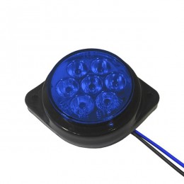 LED Πλευρικά Φώτα Όγκου Φορτηγών BULLET IP66 7 SMD 24 Volt Μπλε GloboStar 75488