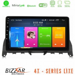 Bizzar 4t Series Mercedes c Class W204 4core Android12 2+32gb Navigation Multimedia Tablet 9 u-lvb-Mb0842