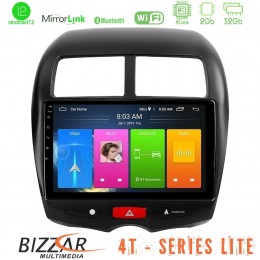 Bizzar 4t Series Mitsubishi asx 4core Android12 2+32gb Navigation Multimedia Tablet 10 u-lvb-Mt0075